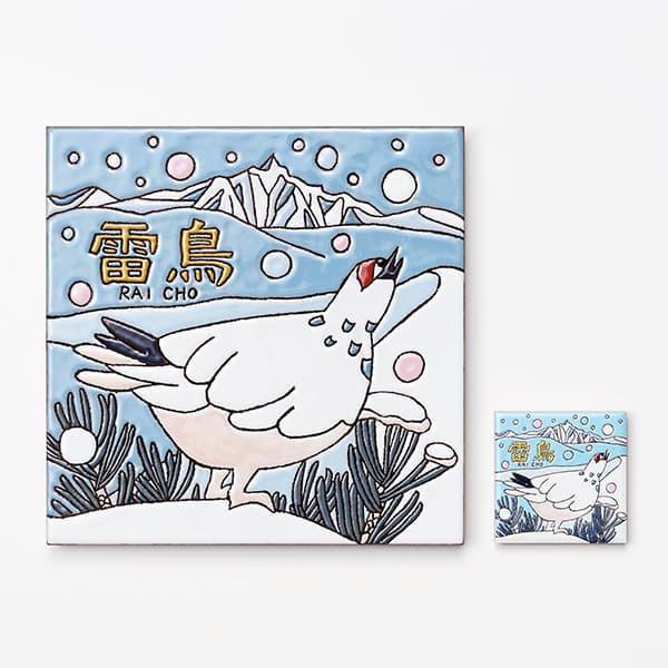 長野　雪山の雷鳥